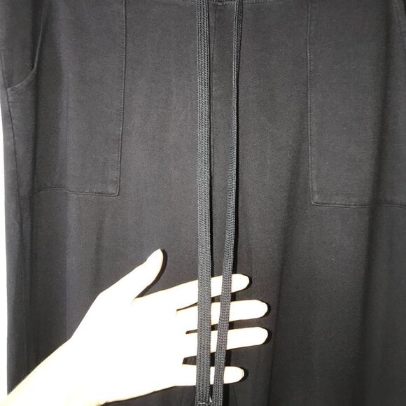 Tahari Lounge Black Flare Pants Size Large - Picture 2 of 9